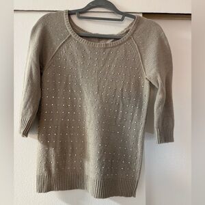 Ann Taylor Embellished Sweater, size S